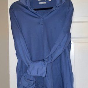 Men's Joseph Abboud 3 button long sleeve polo type shirt. Liquid Soft